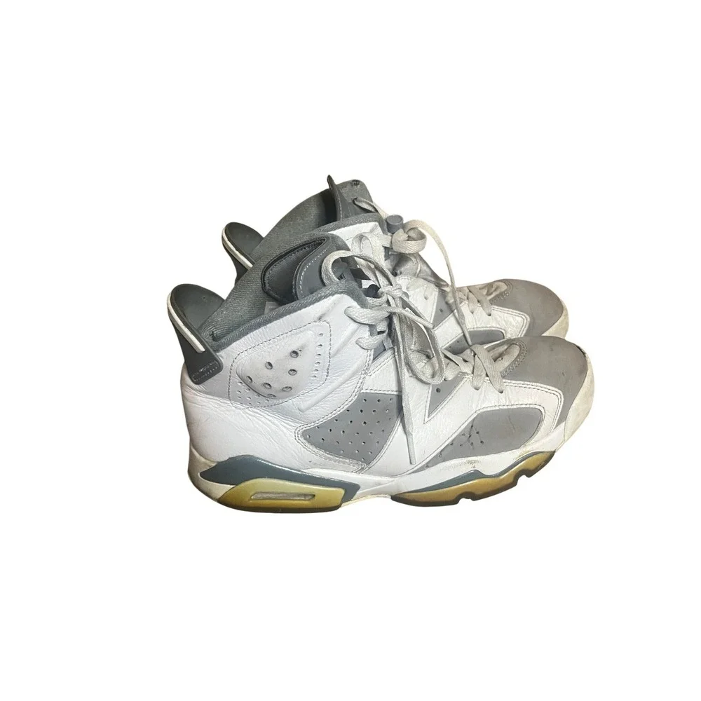 Jordan 6 Rings Cool Grey White Basketball Shoes CT8529-100 Mens 8.5